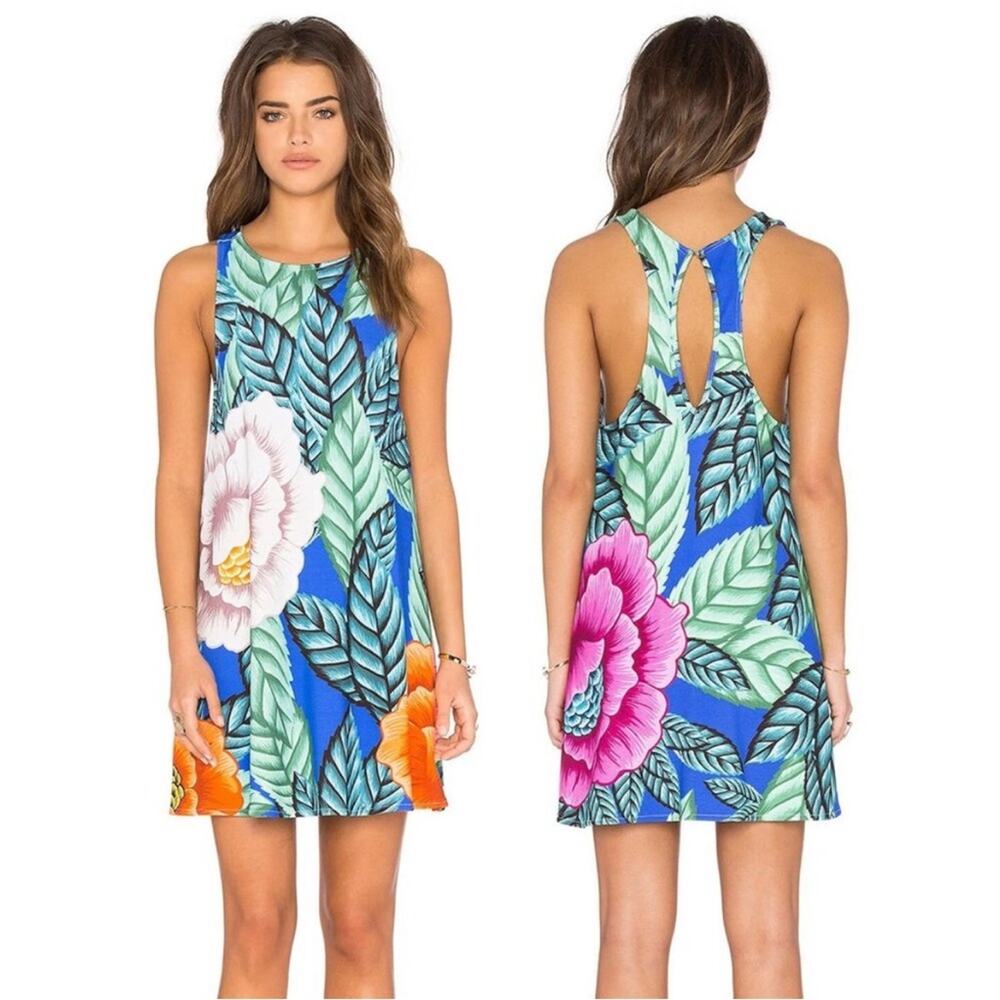 Mara Hoffman Swing Dress in Flora Blue Sz XS